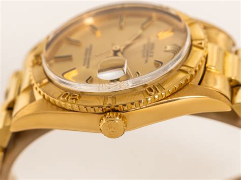 rolex turn o graph gold